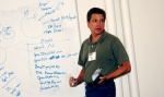 Dale Olds (Novell) works on the map